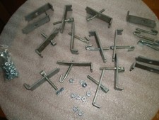 15 x Gitterrostklemme Universal verzinkt für Maschenweite 30x10, /30x20 /30/30mm