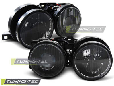 Tuning-Tec Scheinwerfer für BMW 3er E30 82-94 schwarz mit Fadenkreuz