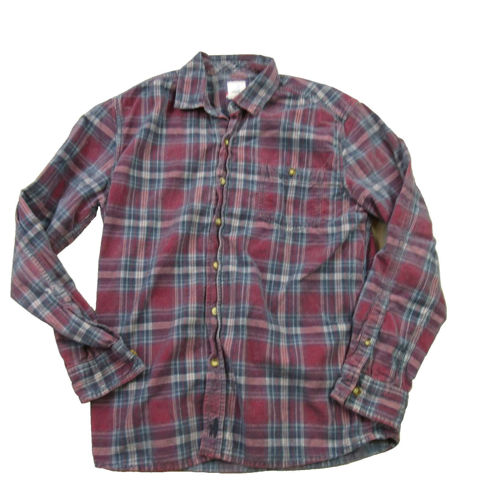 Johnnie-O Shirt Mens Medium Long Sleeve Button Front Pocket Casual Outdoor Plaid
