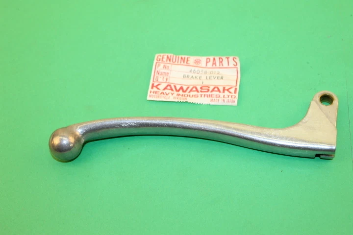 Palanca de freno delantera Kawasaki NOS NUEVA 46058-012 H1 F3 F4 G3 KH G31M KH500 1968-76 Foto 2 de 4