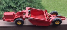VINTAGE 1950's Doepke Heiliner Stamped Steel Earth Mover Grader Scraper Red 29”