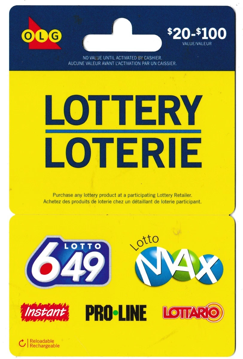 gift card LOTTERY Ontario Canada OLG Lottario Instant NO VALUE