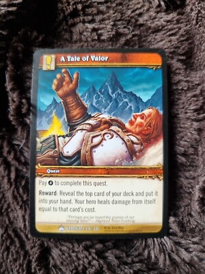 1x Wow Tcg Wrathgate Quest A Tale Of Valor