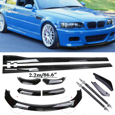 For BMW 3 Series E46 M3 E90 Front Bumper Spoiler Body Kit / Side Skirt/Strut