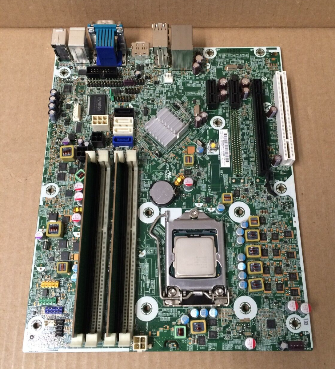 HP Compaq 6200 Pro SFF Motherboard REV 0P w/i5-2400 CPU SR00Q+4GB