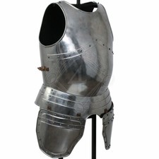 Pechera Medieval Larp Con Tassets Caballero Cuirass Metal Media Armadura Réplica