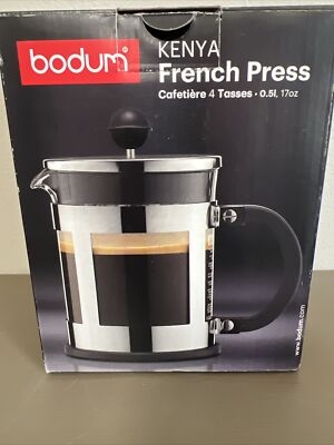 BODUM Kenya 4 Cup French Press Coffee Maker - Black