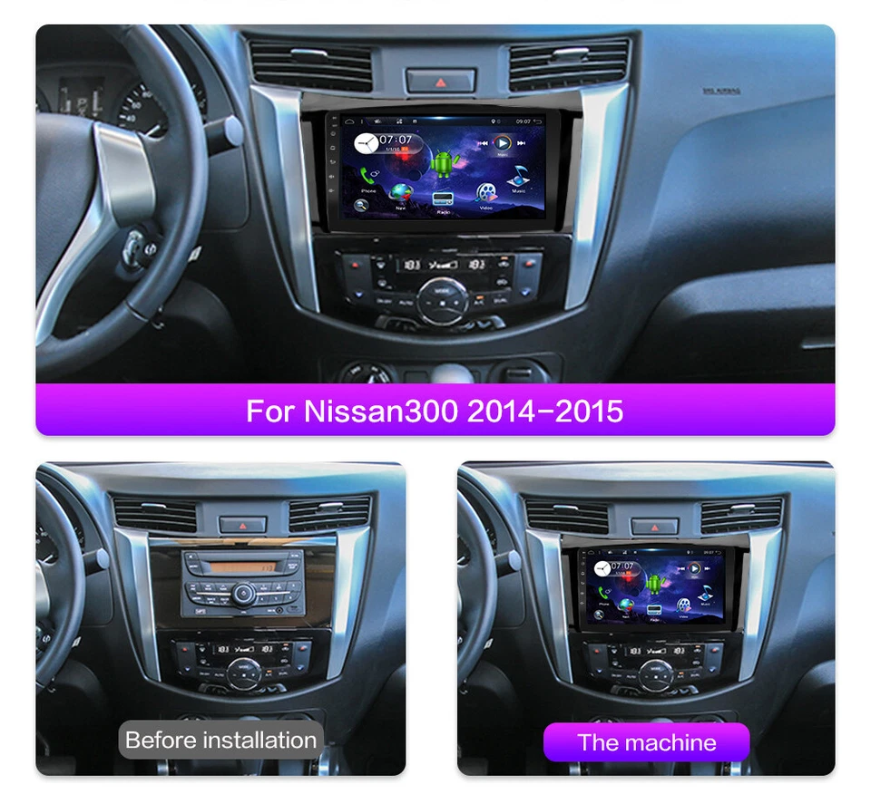Android 14 Für NISSAN NAVARA NP300 2015-2018 CarPlay Autoradio WIFI DAB+AM 2+32G - Bild 2 von 4