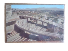 1950s Harbor Freeway Los Angeles, Ca  Looking towards Pasadena Unposted Postcard