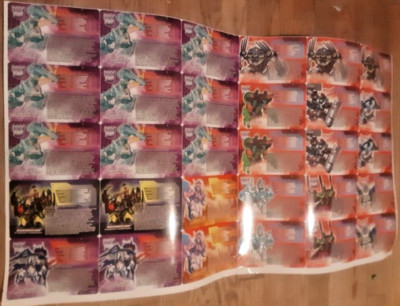 BotCon 2009 Transformers Hasbro Takara Wings of Honor Uncut tech spec card sheet