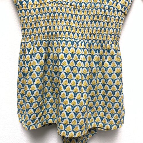 Max Studio Blouse Top Size Medium Flutter Sleeve Waist Tie Smocked Peplum NWT - Picture 8 of 13
