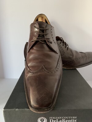 De La Rentis Shoes Mens 9 M Italian Couture Leather Square Toe Lace Up Oxford Amazon.com | Doucals 8139 Men main image 2
