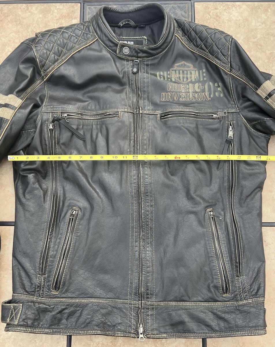 Harley Davidson Army/Military Style/Men's Motorcycle Leather