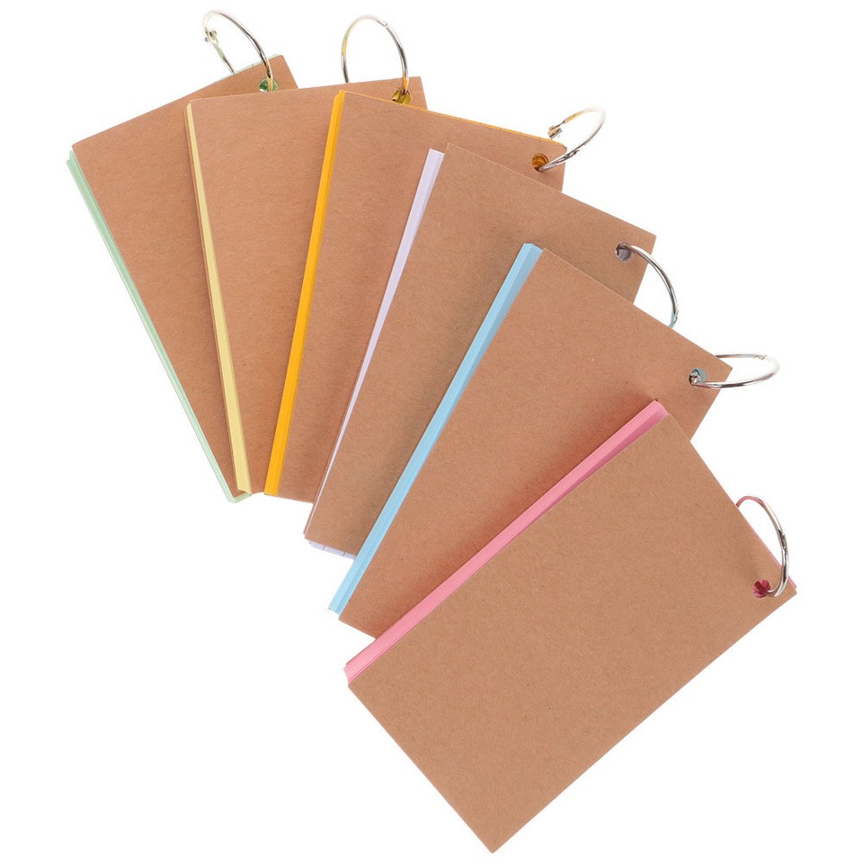 1 Set Index Cards Index Cards Flash Cards With Rings Flashcards With