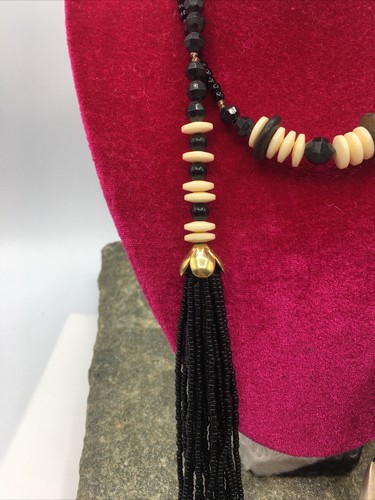 VINTAGE 50’S Multi STRAND Beautiful Glass BEADED NECKLACE #FN622 - 第 4/11 張圖片