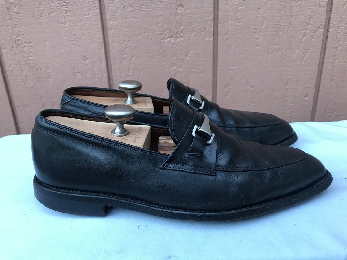 Allen Edmonds Burbank Black Leather Metal Bit Loafer Dress Shoes Slip-On 9.5 E ALLEN EDMONDS BURBANK US 10D HORSEBIT BLACK LEATHER SLIP ON  main image 4