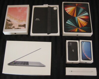 Lot of 14 Apple BOXES Only: iPad Pro, iPhone, Pencil, MacBook Pro & Air, Folio