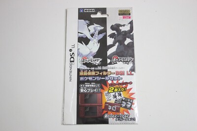 HORI Pokemon Black / White Stickers for Nintendo DSi LL Japan Reshiram / Zekrom
