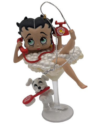 2008 Carlton Cards Betty Boop in Champaign Glass-Bubbles-Not Tested-Free Ship. - 第 1/15 張圖片