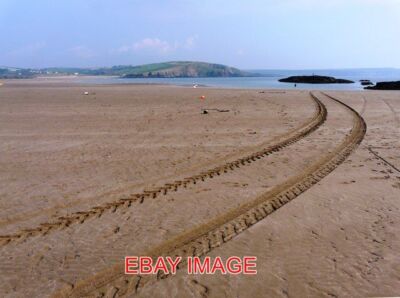 FOTO SANDSTRAND EBBE BURGH ISLAND REIFENSPUREN FÜHREN DAS AUGE ZU MURRAYS RO