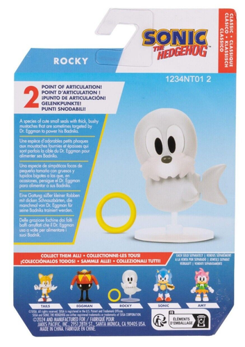 Nuevo Jakks Classic Sonic The Hedgehog 2.5 Mini Figura ROCKY Onda 19 - Imagen 2 de 5