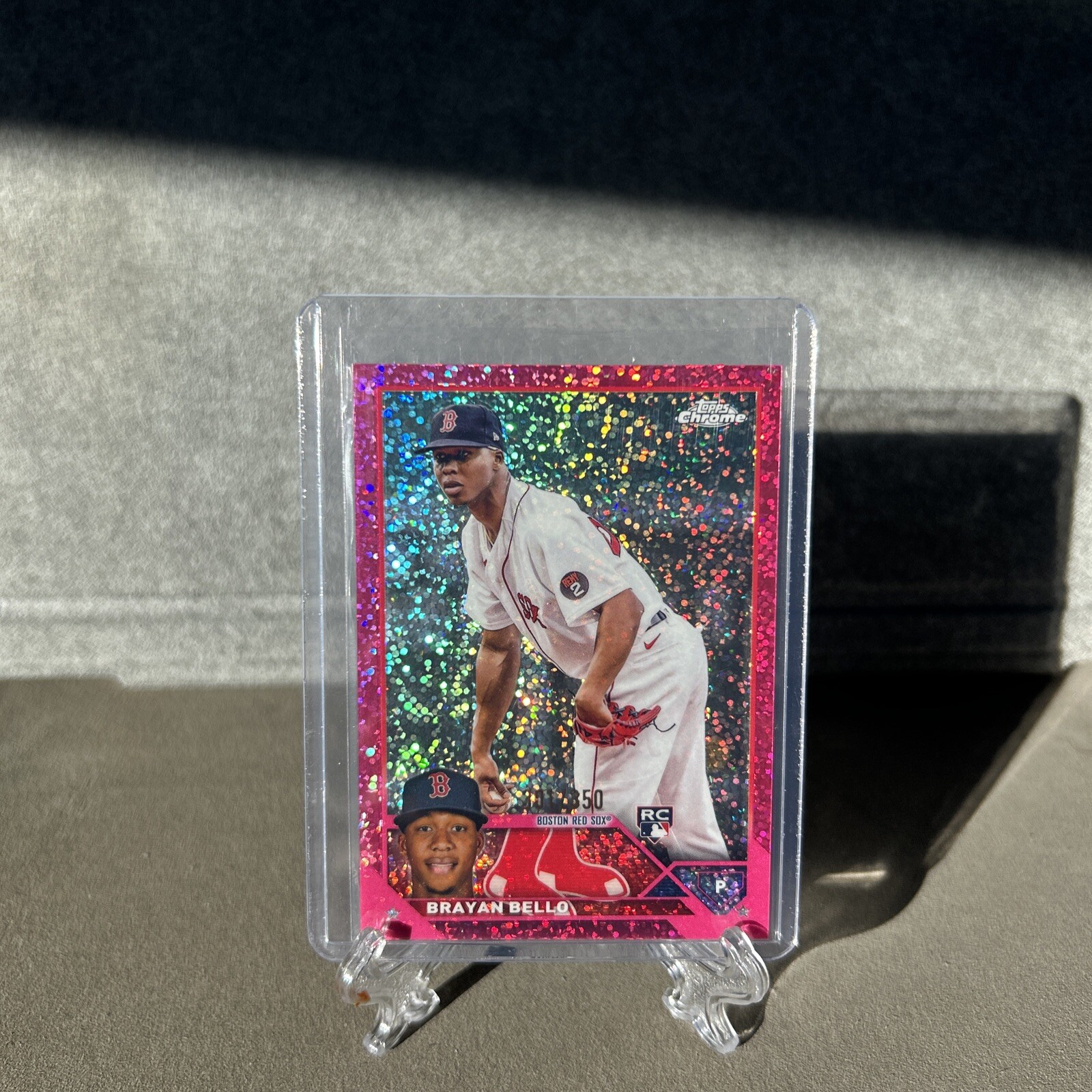 2023 Topps Chrome - Magenta Speckle Refractor #57 Brayan Bello /350 (RC)