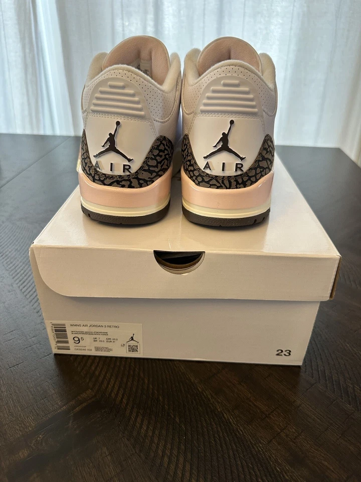 Air Jordan 3 ретро неаполитанский W размер 9,5 - Изображение 4 из 4