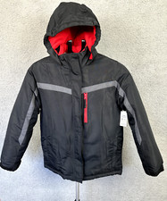 Roebuck  Co Little Kids unisex Large 10/12 Insulated Winter Jacket Black NWTs