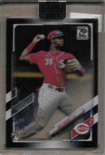 2021 Topps Clearly Authentic Auto Black /75 Jose Garcia RC Cincinnati Reds CAAJG