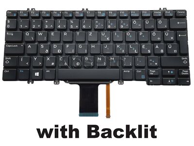 DELL ノートPC 日本語キーボード Latitude 7290 中古 Backlit Hungarian Keyboard for Dell Latitude 7280 7290 7380 7389