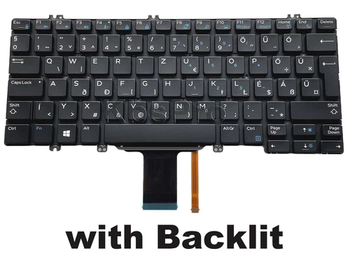 Backlit Hungarian Keyboard for Dell Latitude 7280 7290 7380 7389 7390 Magyar HU