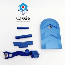 5 Pcs Extended Slide Stop Release Control Kit For Glock  43X 48 Combo Kits Blue