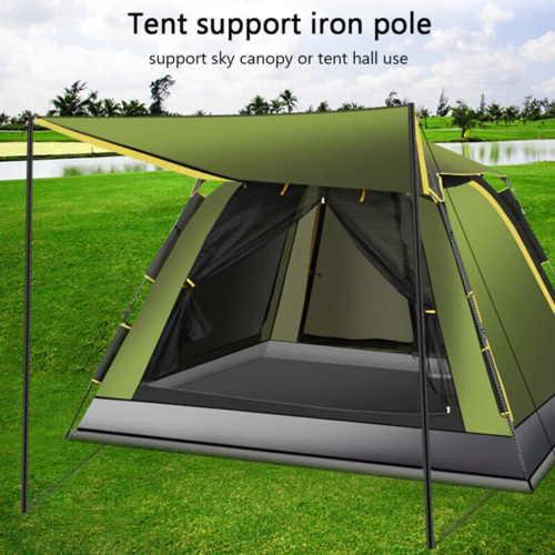 2x200cm Tent Poles Universal Telescopic Adjustable Steel Awning Canopy Tarp Pole - Picture 14 of 18