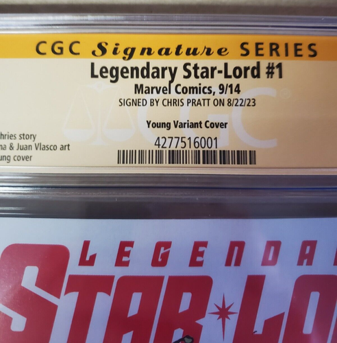 Legendary Star Lord Issue #1 Comic. Skottie Young Variant. Signed by Chris Pratt - Picture 4 of 12