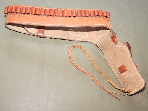 Vtg TEX SHOEMAKER S&W 6" MODEL 29 DIRTY HARRY .44 REVOLVER HOLSTER, GUN BELT RIG - Picture 10 of 13