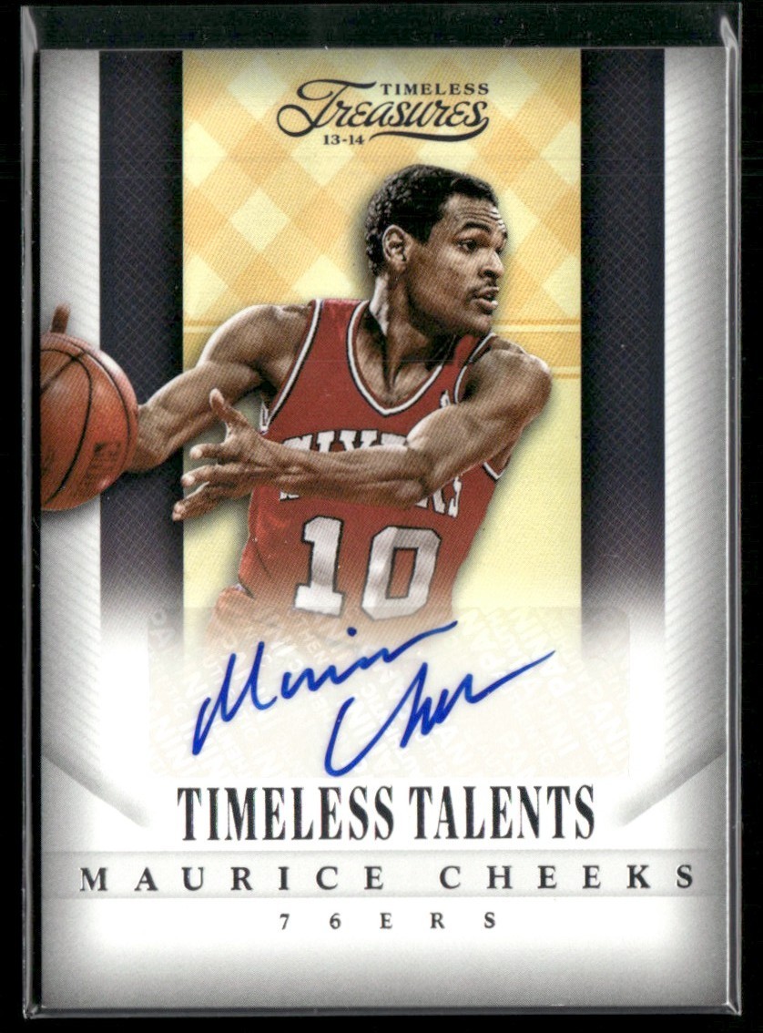 Maurice Cheeks 2013-14 Panini Timeless Talents Auto #15 Philadelphia 76ers