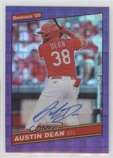 2020 Panini Donruss Optic Purple Pandora Prizm 9/10 Austin Dean Auto 13u1