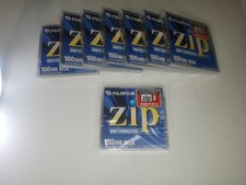 Lot Of 8 Fujifilm 100mb ZIP DISKS - IBM FORMATTED NEW SEALED Fr Shipping