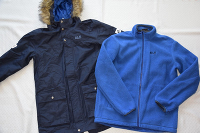 JACK WOLFSKIN 3in1 Jacke Winterjacke Gr.164 Jungen Kinder TOP ZUSTAND
