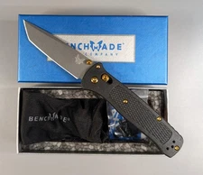 Benchmade Bailout 537GY Black Grivory Ltd. Edition CPM-3V Blade ⚡Gold Accents