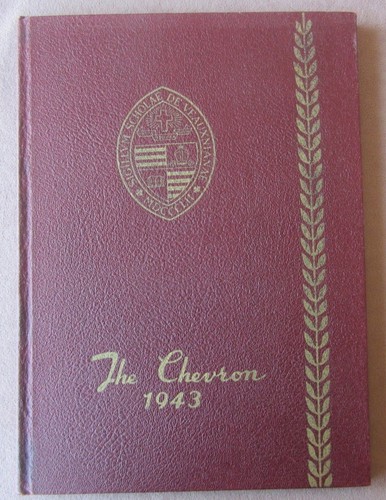 1943 De Veaux School Yearbook Niagara Falls NY Boys Church Prep Military Chevron