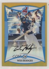 2008 Bowman Draft Prospects Chrome Gold Refractor 43/50 Wes Hodges #BDPP79 0m8