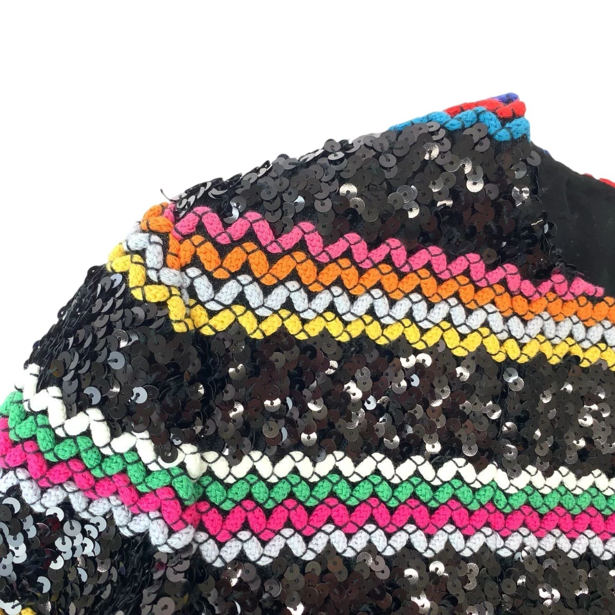 CHANEL Collection linea paillettes P72607V64263 giacca cardigan senza colletto Multicolore