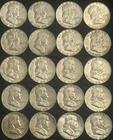 Roll of 20 Circulated 1963 Franklin Half Dollar 90% Silver Coins