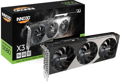 INNO3D GeForce RTX 5080 X3 16GB Grafikkarte 3xDP/HDMI
