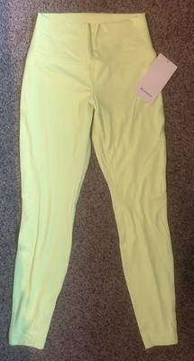 NEW Lululemon Woman's Align Leggings Size 8 High Rise 28'' Neon Green NWT!
