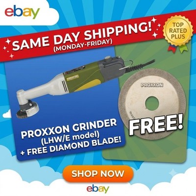 PROXXON Longneck Angle Grinder LHW/E, 38544 , Green, FREE Dimond Blade Included