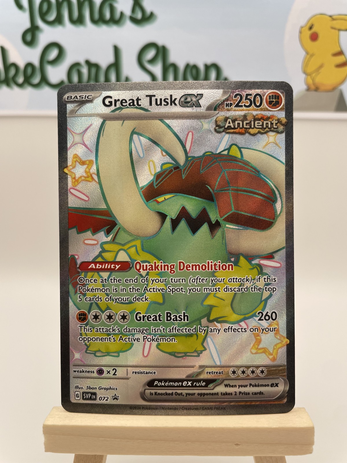 Great Tusk EX - 072 - Sv: Scarlet & Violet Promos - Pokémon TCG - NM