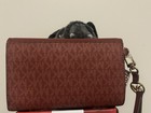 Michael Kors large flap wristlet wallet, Brandy NWT Authentic — photo 9