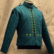 Medieval Gambeson Thick Padded Jacket Coat  Aketon Armor for SCA/LARP  Cosplay